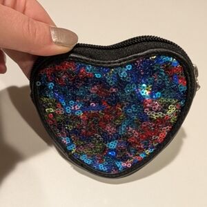 Candie's Multicolor Sequin Heart Bag